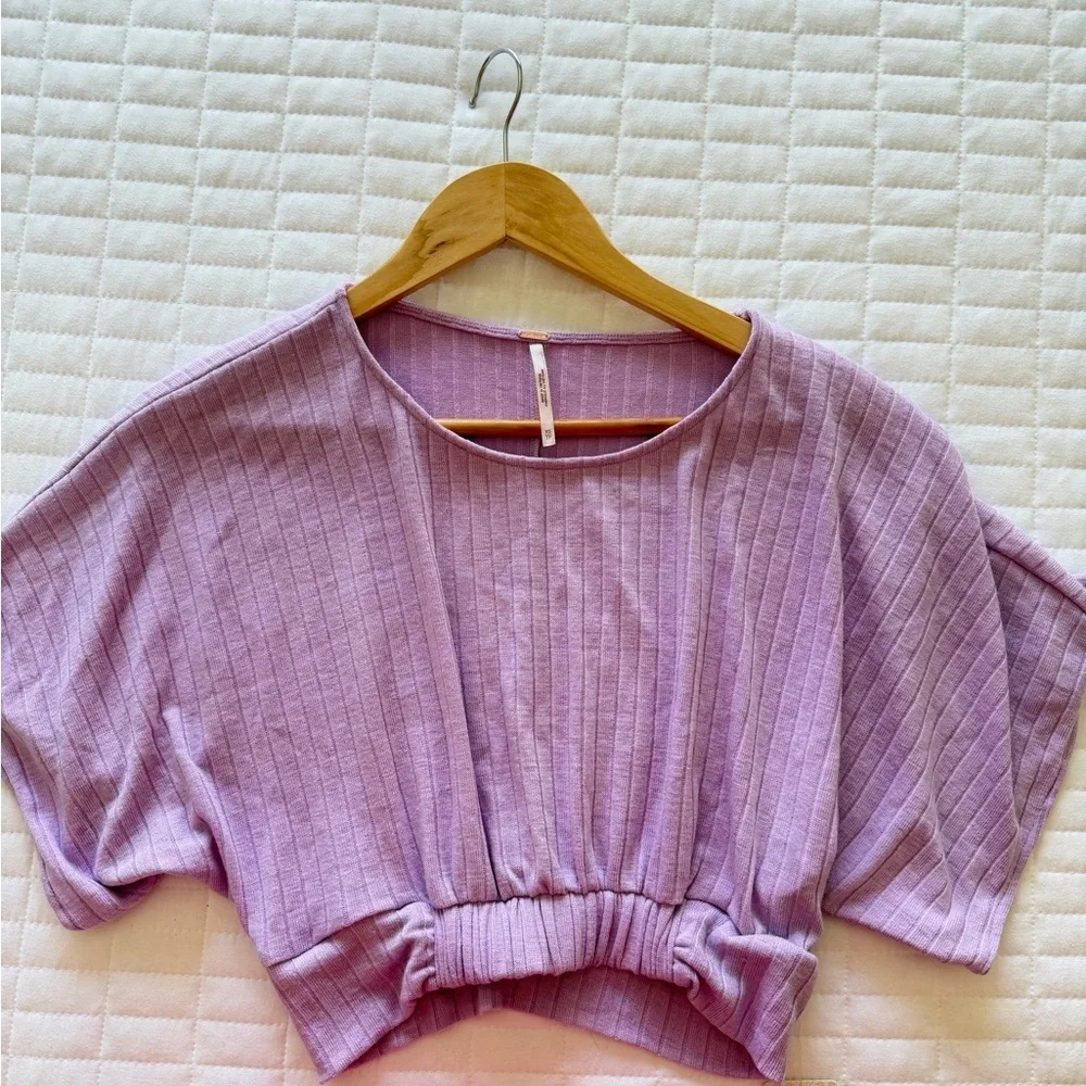 Free People NWT Lavender Crop Top